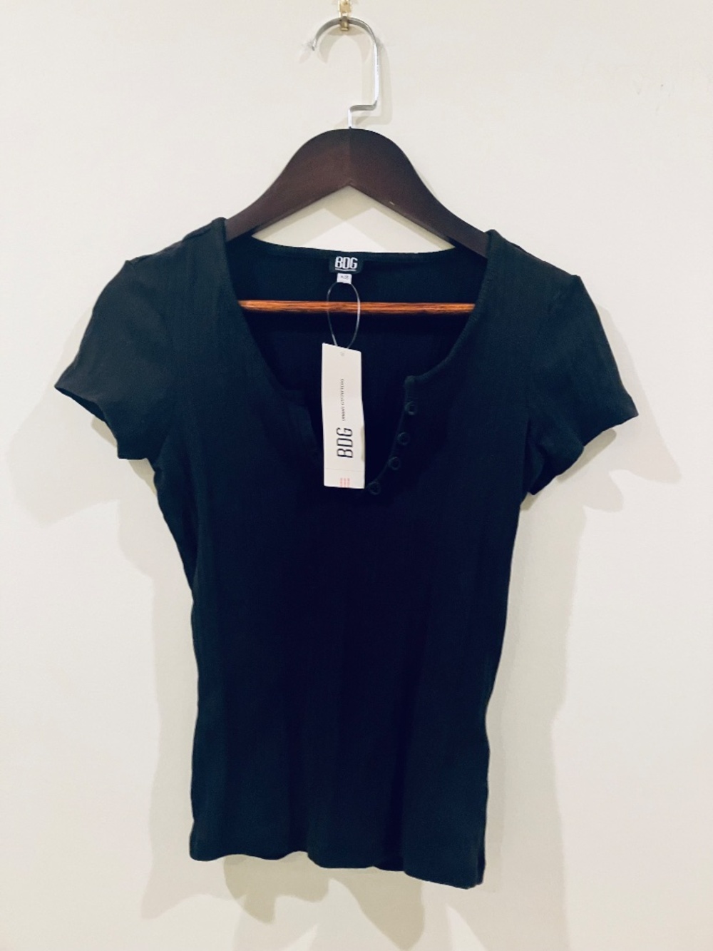 BDG (Urban Outfitters) Black Women's Ribbed Tee XS